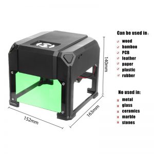 Laser Engraver Printer Machine for PVC Cards – 3000mW – USB