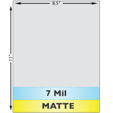 Matte Full Sheets, 7 mil