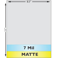 Matte Sheet Laminate, 7 mil