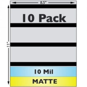 Matte Sheet Laminate, 10 mil, 3-Track HiCo Magstripe